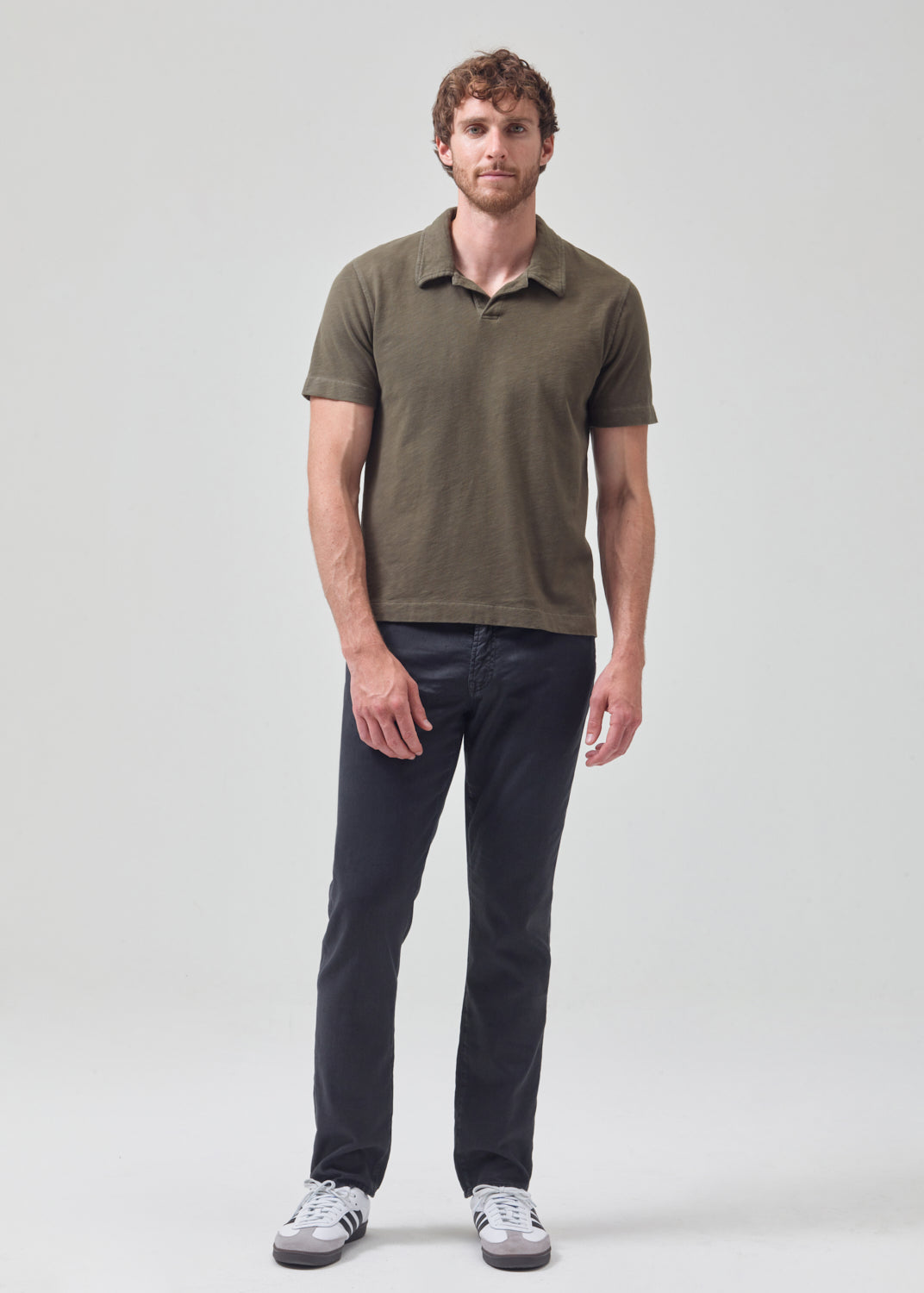 Gage Slim Straight Stretch Linen